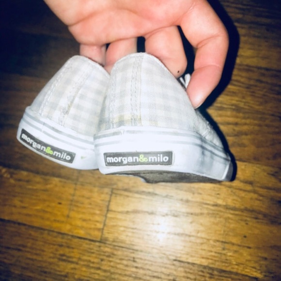Morgan&Milo Checked Laceless Slip on Shoes sz 7 - Picture 2 of 4